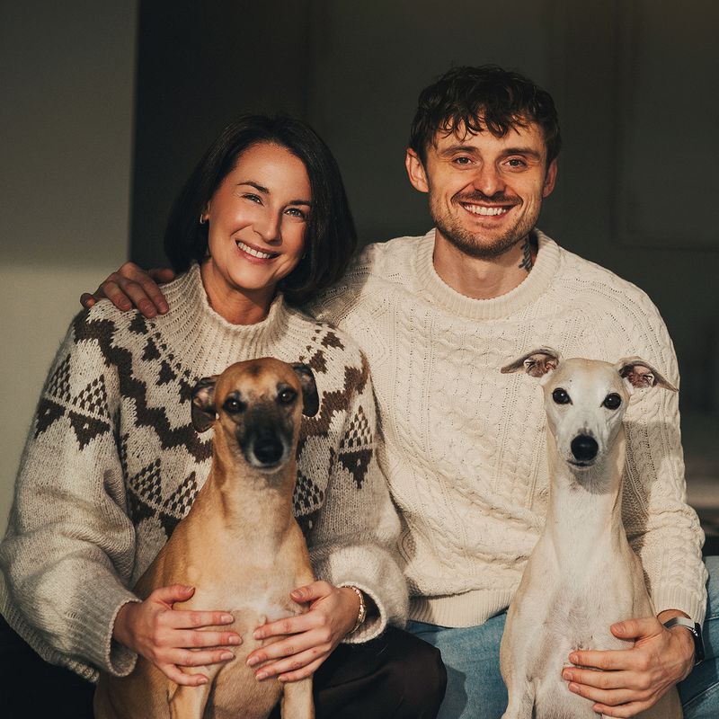 Your hosts, Snorre and Lisa, with their two dogs